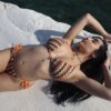 Lila Knitted Bikini in Orange