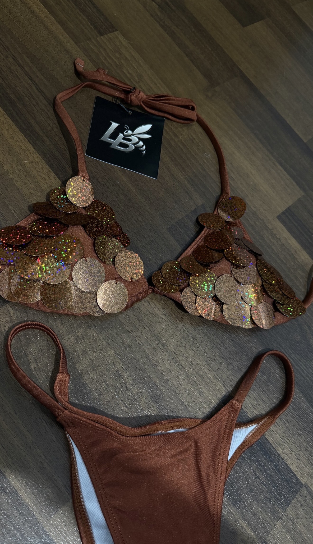 Made in Ibiza Brown Bikini